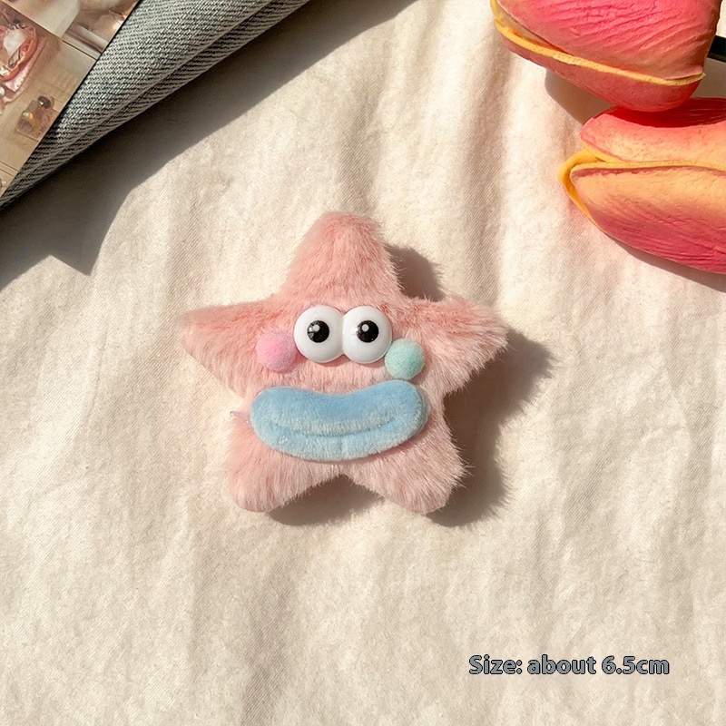 Girly Heart Plush Duckbill Clip - Image 7