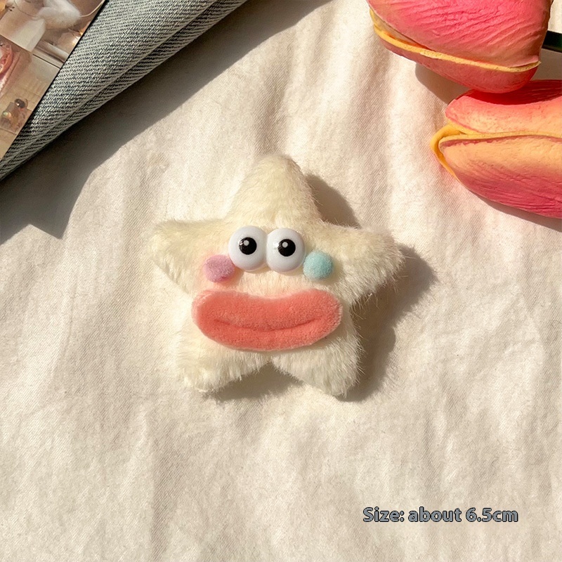 Girly Heart Plush Duckbill Clip - Image 4